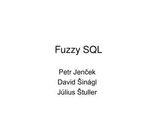 fuzzy sql