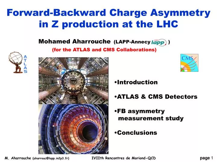 forward backward charge asymmetry in z production at the lhc