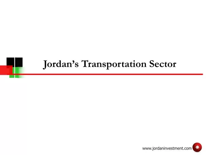 jordan s transportation sector