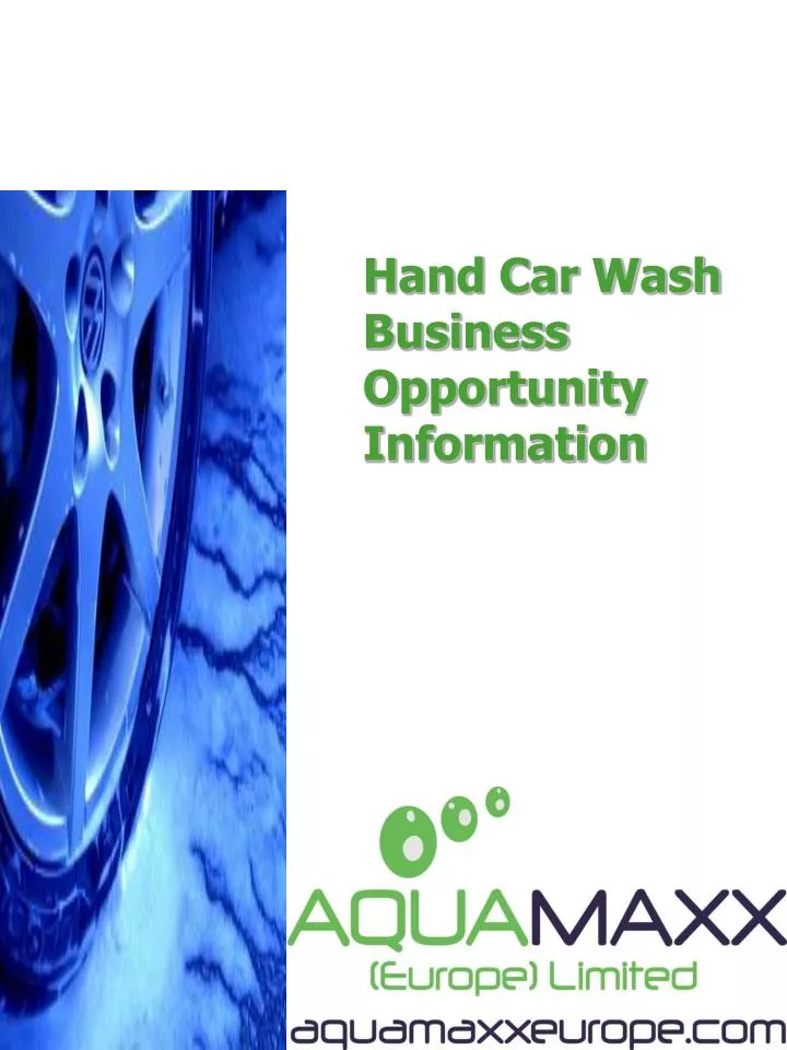 hand car wash business opportunity information
