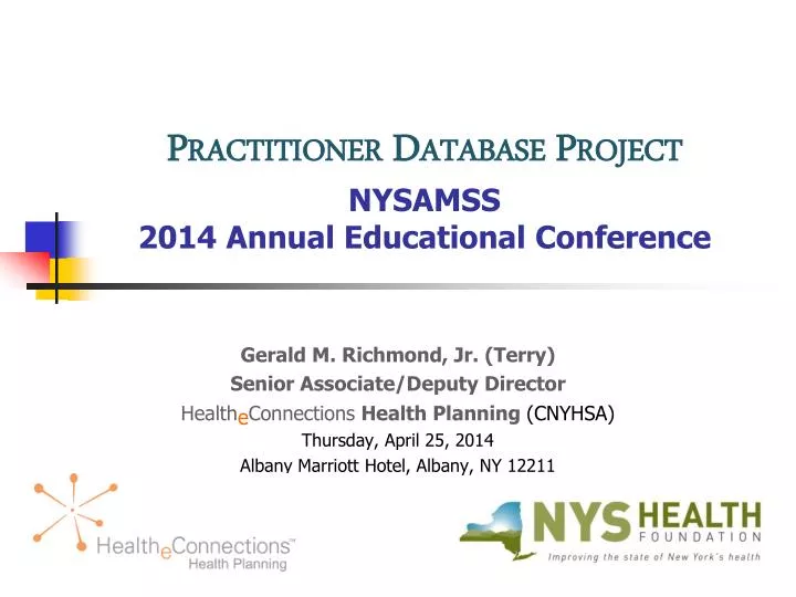 practitioner database project nysamss 2014 annual educational conference