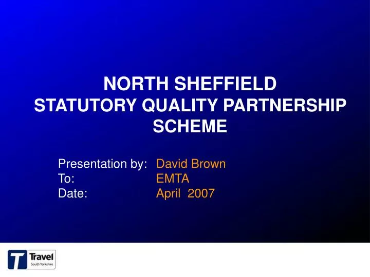 north sheffield statutory quality partnership scheme
