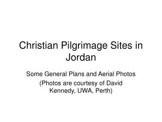 Christian Pilgrimage Sites in Jordan