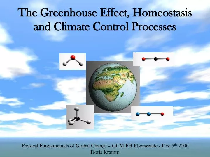 the greenhouse effect homeostasis and climate control processes