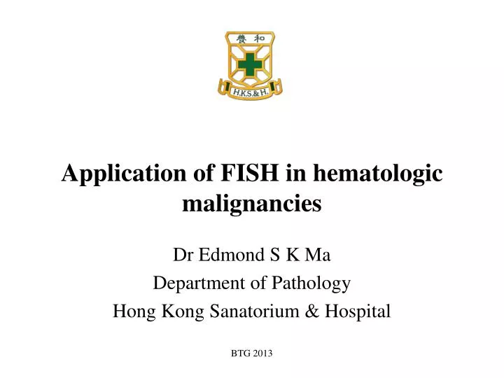 application of fish in hematologic malignancies
