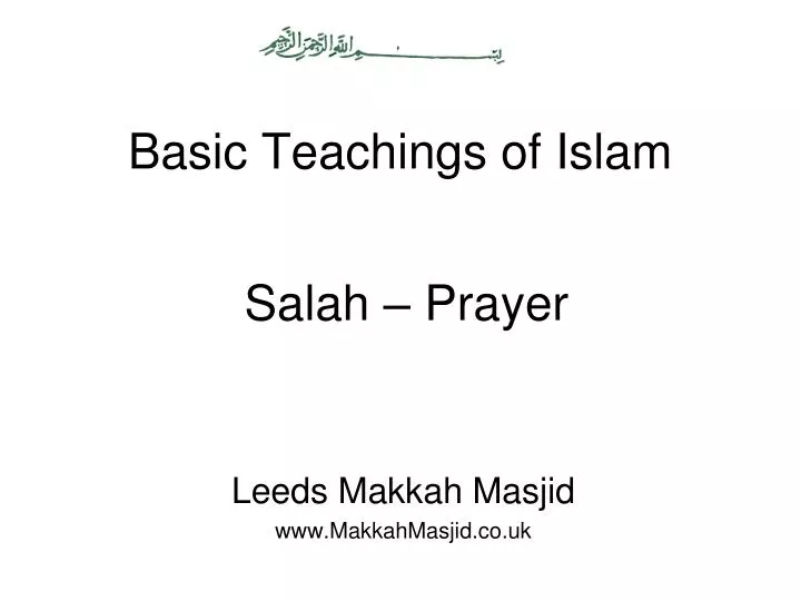 basic teachings of islam