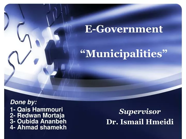 e government municipalities