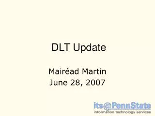 DLT Update