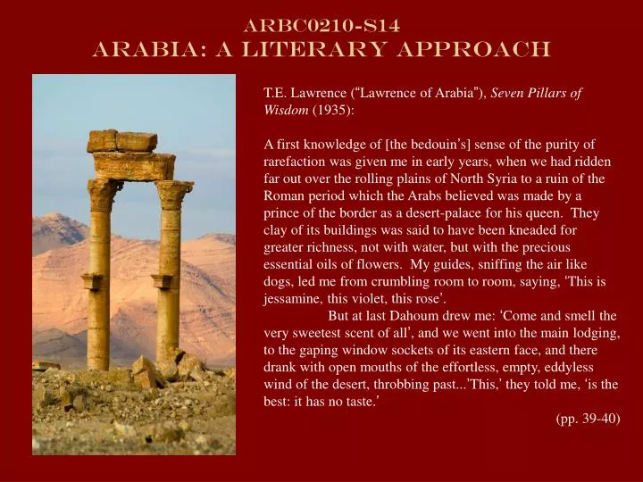 arbc0210 s14 arabia a literary approach