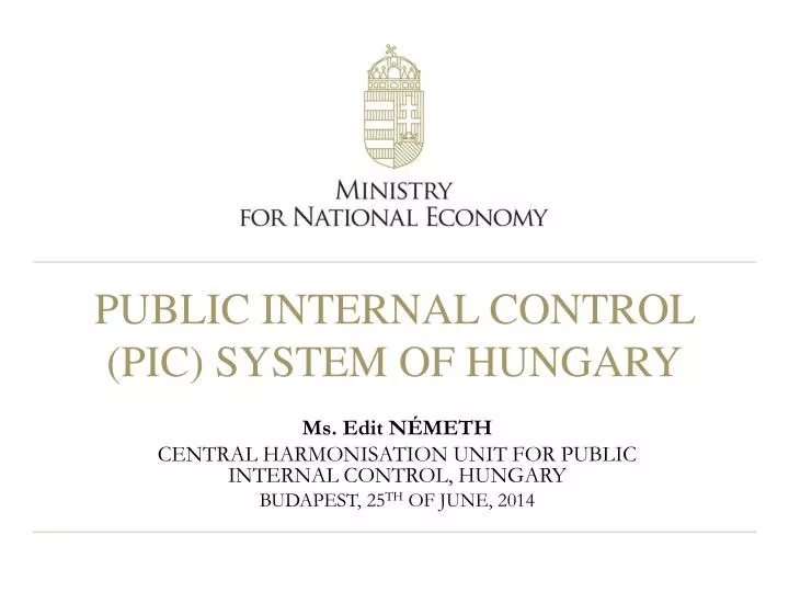 public internal control pic system of hungary