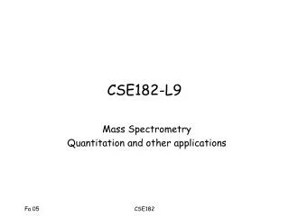 CSE182-L9