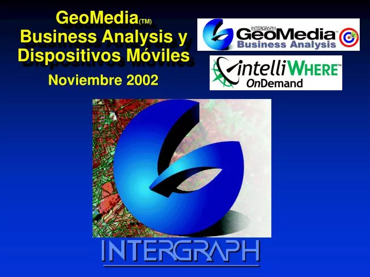 geomedia tm business analysis y dispositivos m viles