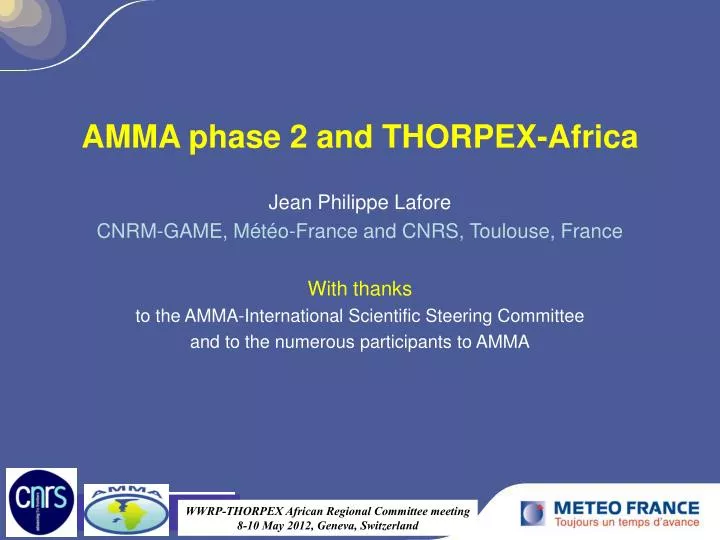 amma phase 2 and thorpex africa
