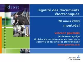 l galit des documents lectroniques