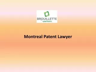 Montreal Patent Lawyer