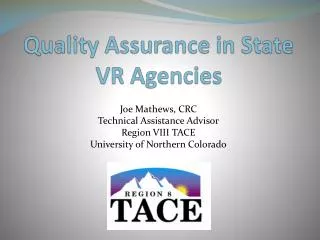 Quality Assurance in State VR Agencies
