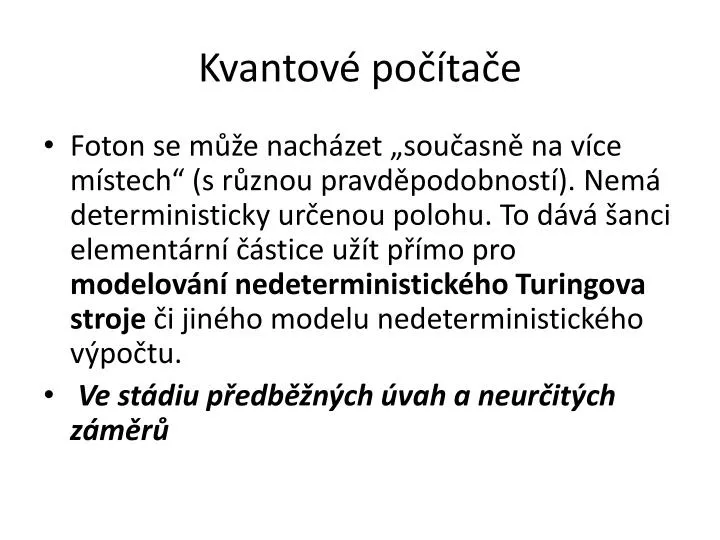 kvantov po ta e