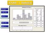 Exam - Statistics: Average Analysis with 62.5% Score - slide 1