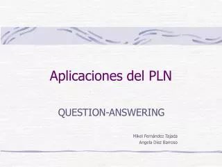 aplicaciones del pln