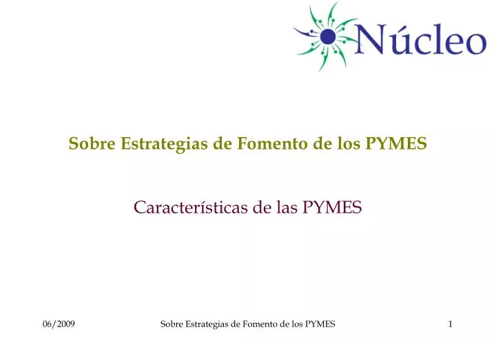 sobre estrategias de fomento de los pymes