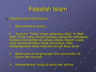 falsafah islam