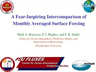 A Fear-Inspiring Intercomparison of Monthly Averaged Surface Forcing