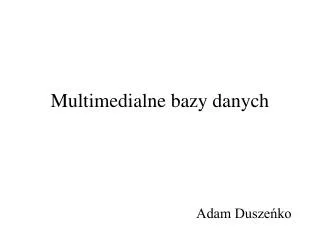 multimedialne bazy danych