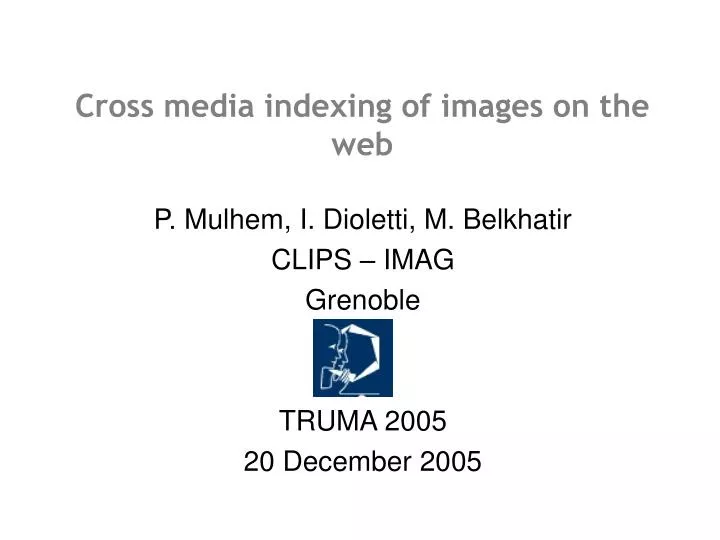 cross media indexing of images on the web
