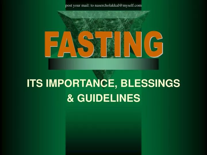 its importance blessings guidelines