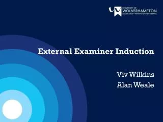 External Examiner Induction