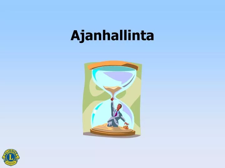 ajanhallinta