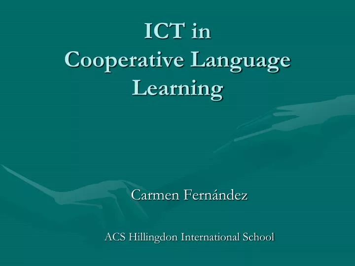 ict in cooperative language learning