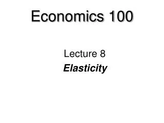 Economics 100