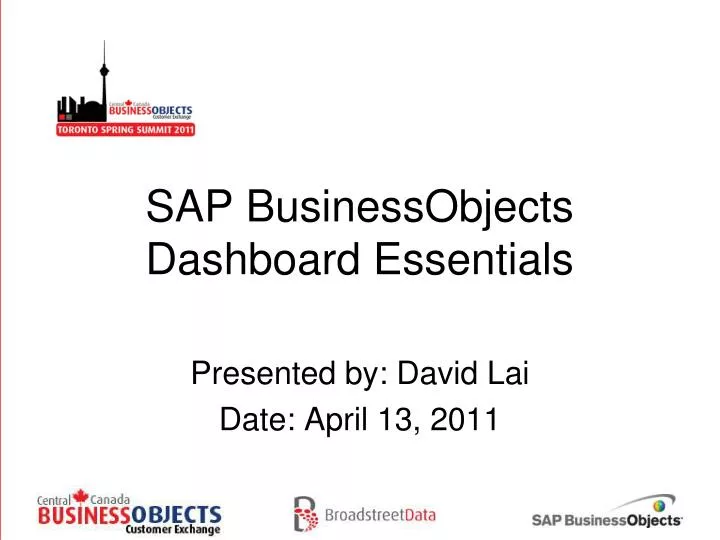 sap businessobjects dashboard essentials