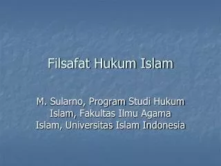 filsafat hukum islam