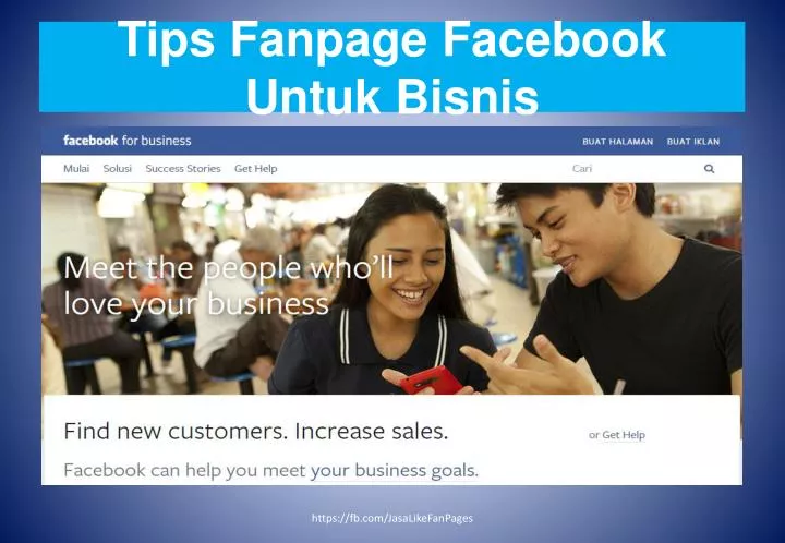 tips fanpage facebook untuk bisnis