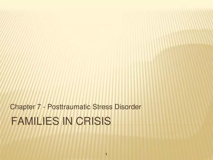 families in crisis