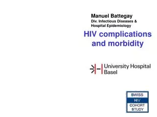 Manuel Battegay Div. Infectious Diseases &amp; Hospital Epidemiology