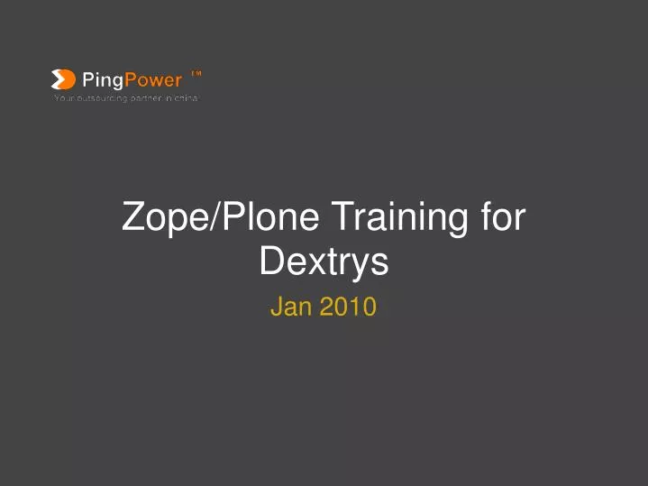 zope plone training for dextrys