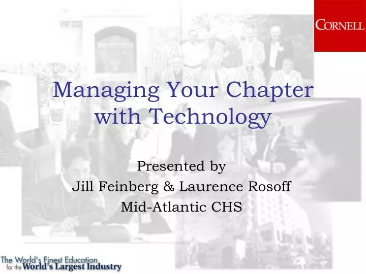managing your chapter with technology