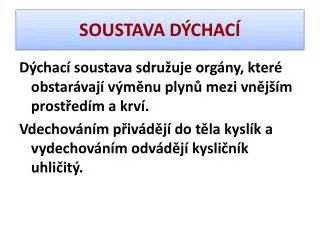 soustava d chac
