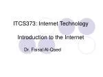 PPT - 1 Introduction to the Internet PowerPoint Presentation, free ...