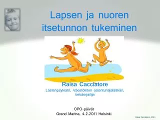 lapsen ja nuoren itsetunnon tukeminen