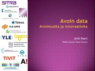 avoin data avoimuutta ja innovaatioita