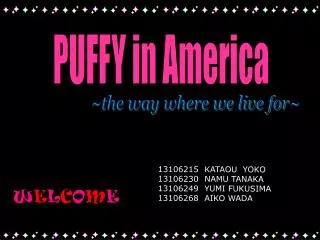 PUFFY in America