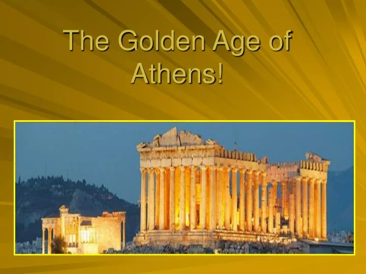 the golden age of athens