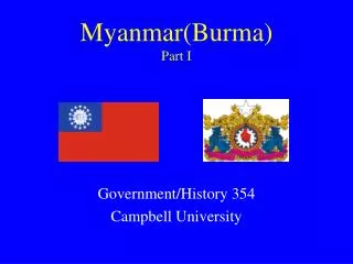Myanmar(Burma) Part I