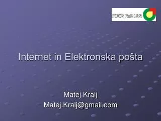 internet in elektronska po ta