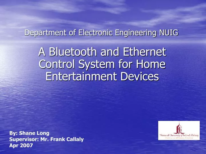 department of electronic engineering nuig