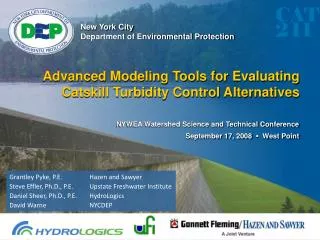Advanced Modeling Tools for Evaluating Catskill Turbidity Control Alternatives